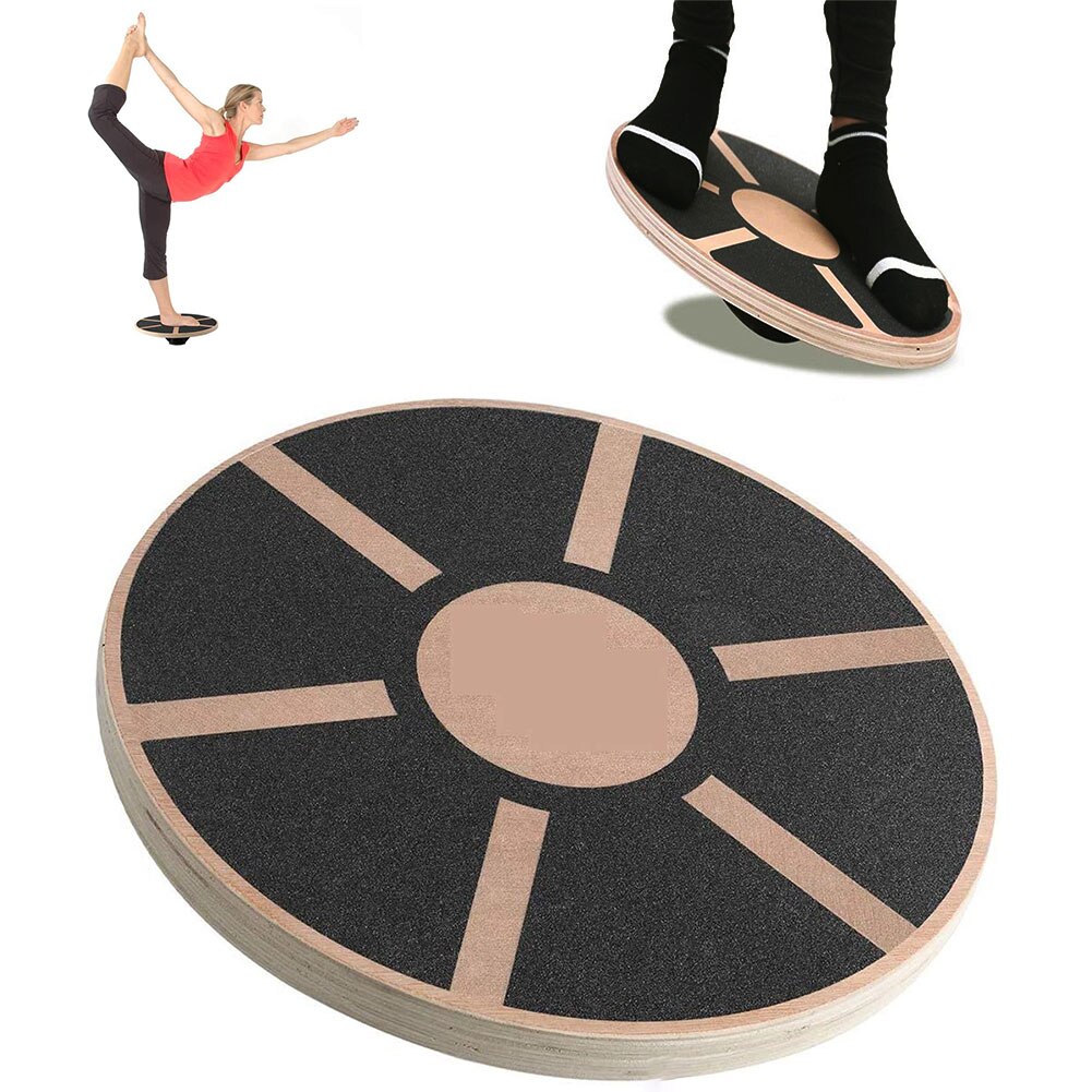 Houten Balance Board Plaat Yoga Balancer Anti-Slip... – Grandado