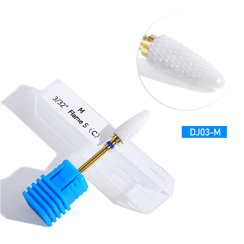Fresadora para manicura molino cerámica de máquina de manicura pedicura eléctrica archivos de uñas taladro de uñas de arte: 03
