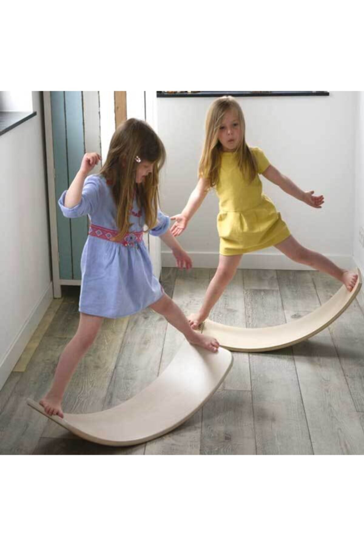 Wooden Balance Board Child Teenage Sport Seesaw Exercise Training Equipment Tahta50x27cm Plywood