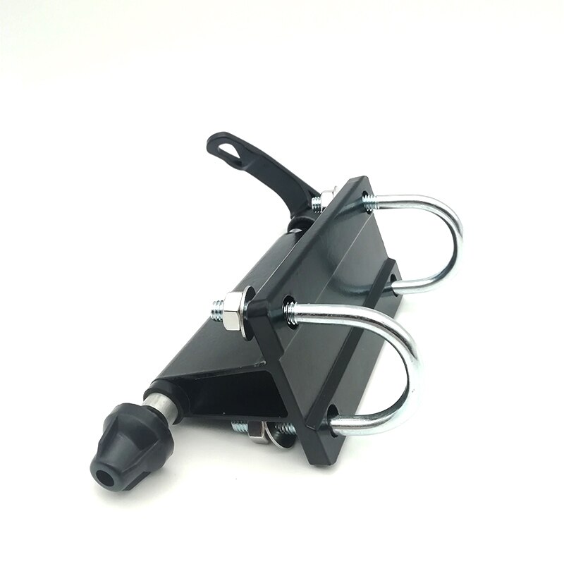 Sengemontering rackholder cykelblok gaffel legering sort hurtigudløsning