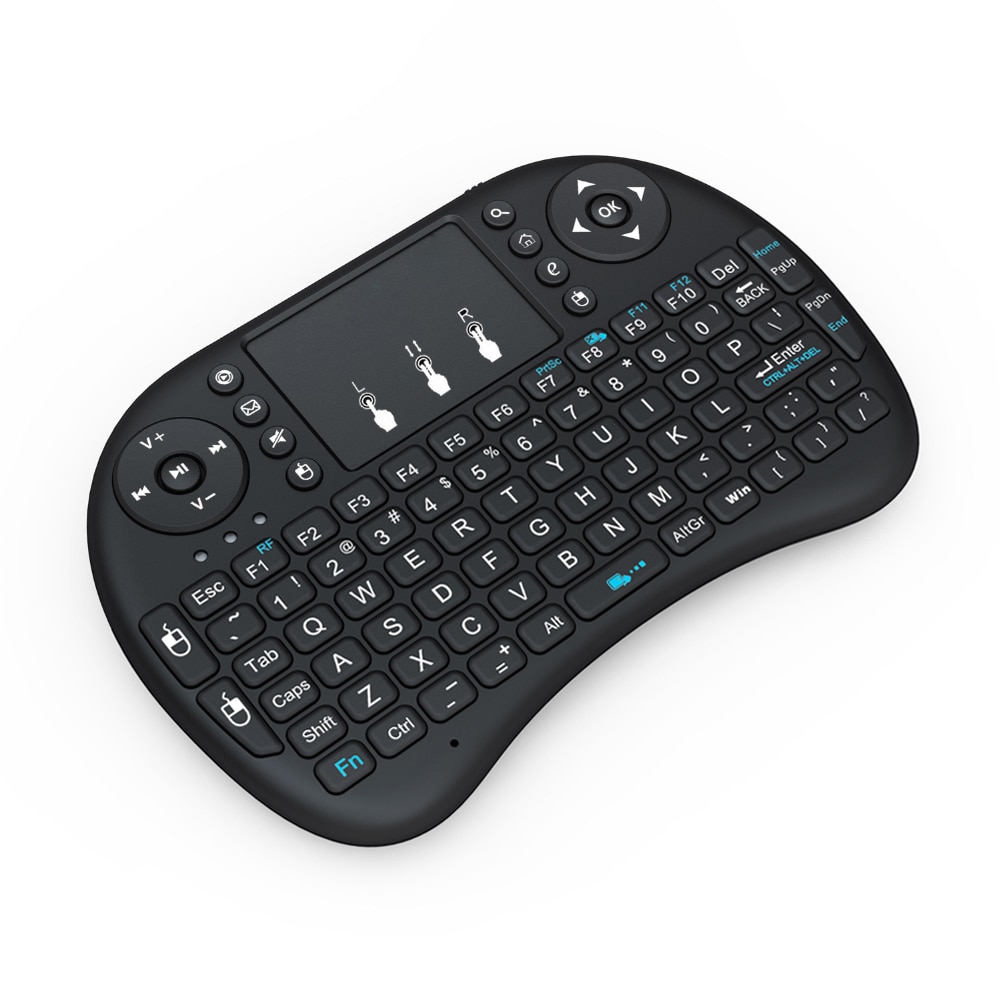 AVATTO English,Aarabic,Hebrew Original i8 Mini Gaming Keyboard With 2.4GHz Wireless TouchPad Air Mouse for Smart TV,Android Box