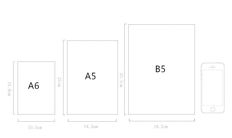 Bullet Journal A6 A5 B5 School Supplies Notebook PP Grid Dotted Dot Blank Drawing Organizer Planner Agenda Book Time Stationery