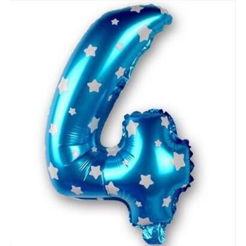 32 Inch Big Foil Birthday Balloons Air Helium Number Balloon Figures Happy Birthday Party Decorations Kid Baloons Birthday: Numner 4
