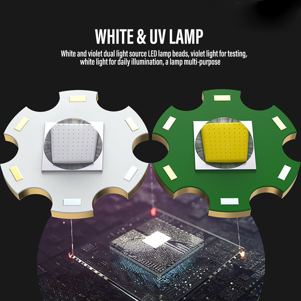 E2 hvide + uv-lys pandelampe bevægelsessensor led dobbelt lys usb genopladelig udendørs pandelampe campinglommelygte vandtæt zoom