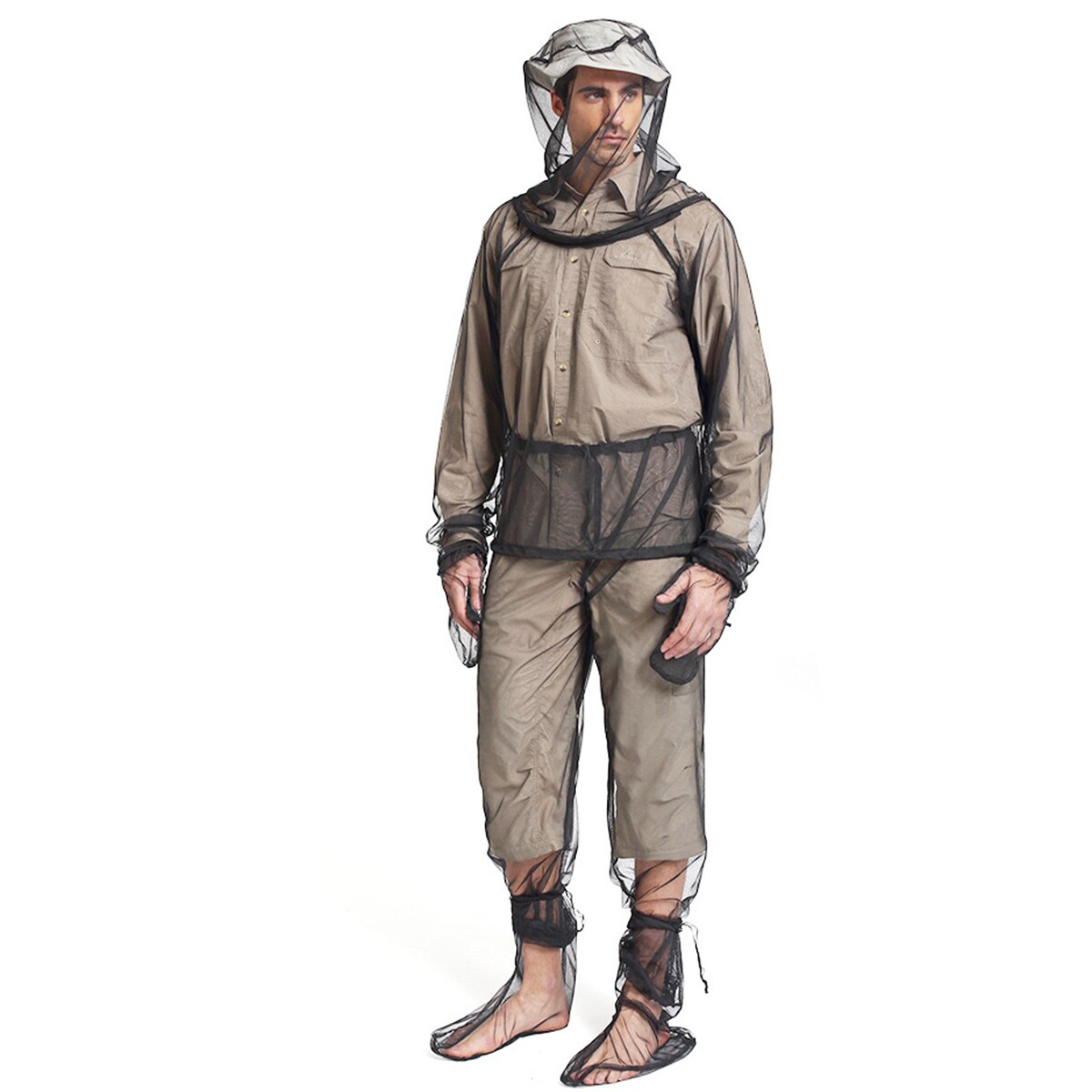 Anti-moustiquaire vêtements légers répulsifs vêtements moustique Bug maille costumes ensemble de vêtements de protection