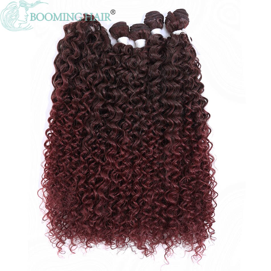 Natuur Haar Afro Water Wave Hair Extensions Bundels Zwart 5 Stks/partij Hair Extensions Zachte Synthetische Wave Haar: MT4-BUG