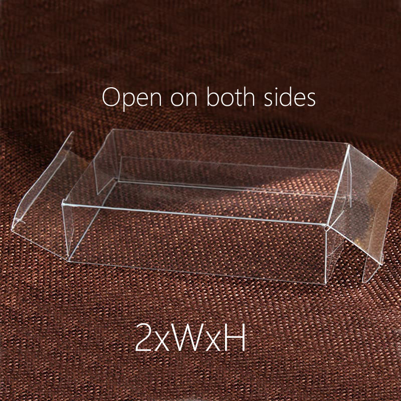 50 sztuk 2 xWxH 4/6/7/8 plastikowe pudełko do przechowywania pudełko pcv przezroczyste pudełka na prezenty ślubne/żywności/pakiet biżuterii wyświetlacz DIY