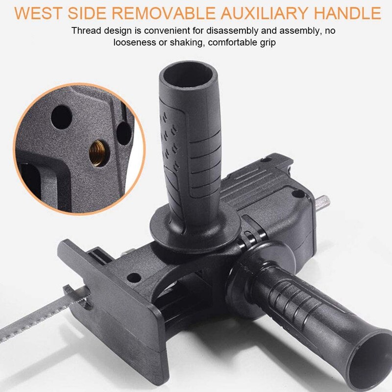 Reciprocating Saw Set Portable Multifunctional Electric Drill Chainsaw Safe Woodworking Tools for Wood and Metal Cutting