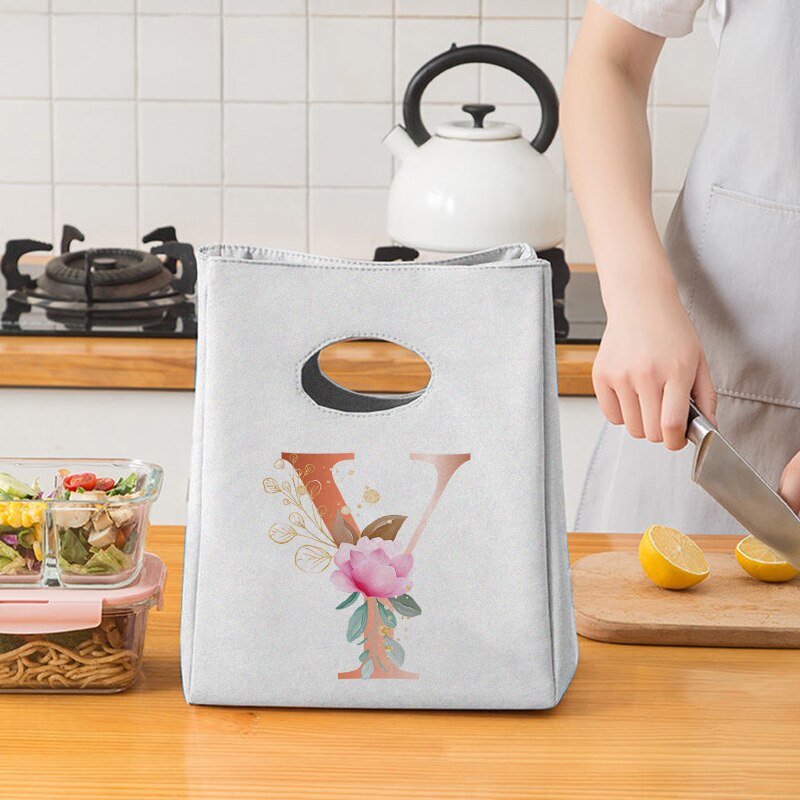 Pomarańczowy list płótno Unisex izolowana torba na Lunch torba z grubej bawełny zagęszczony Unisex wielokrotnego użytku piknik biurowy przenośna torba do przechowywania żywności: 9OrangeY