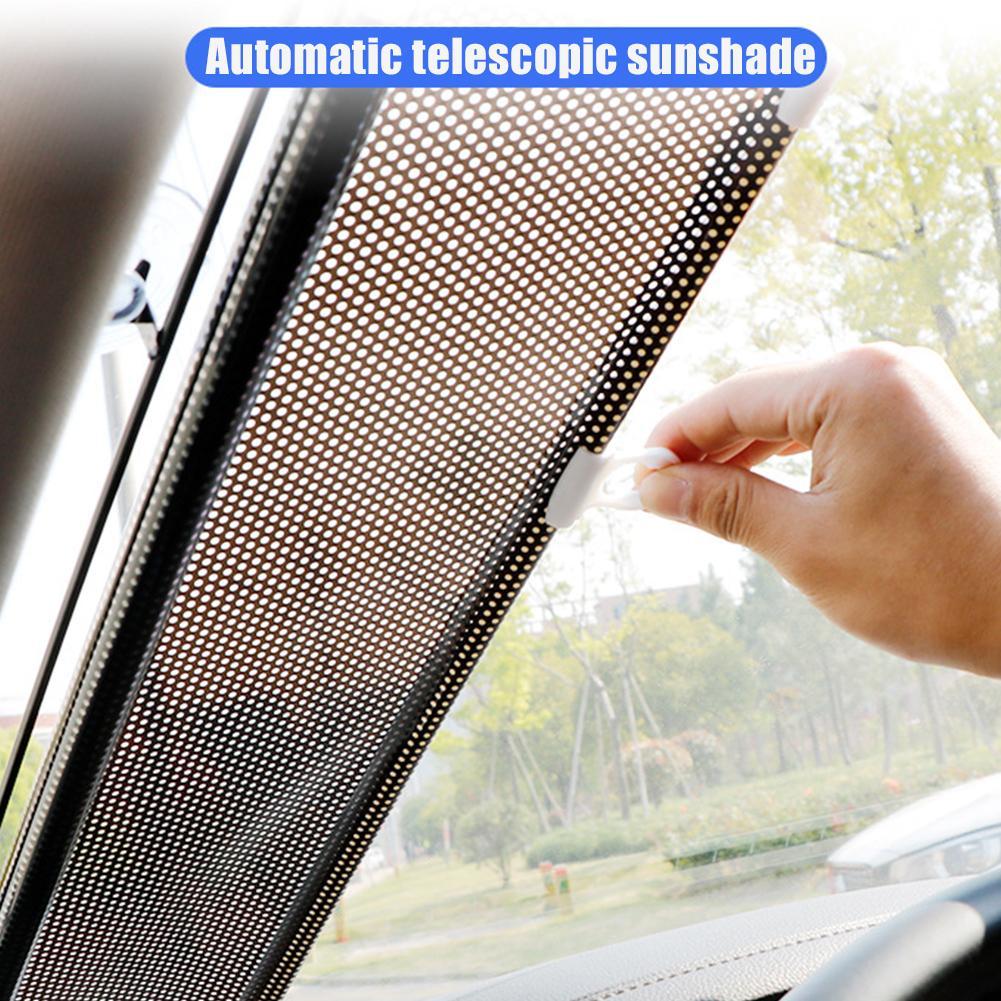 Pare-soleil rétractable automatique pour voiture, rideau télescopique de , volet, bloc de fenêtre latérale, pratique