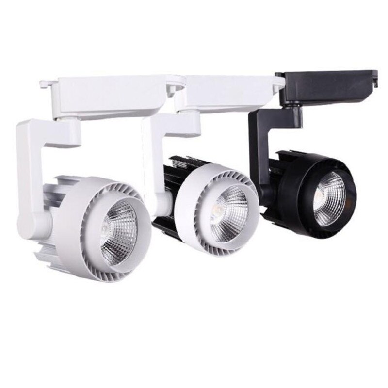 20W 30W 2 Draad Cob Led Spoor Licht 85-265V Track Verlichting Led Spot Wandlamp rail Spots Vervangen Halogeen Lampen