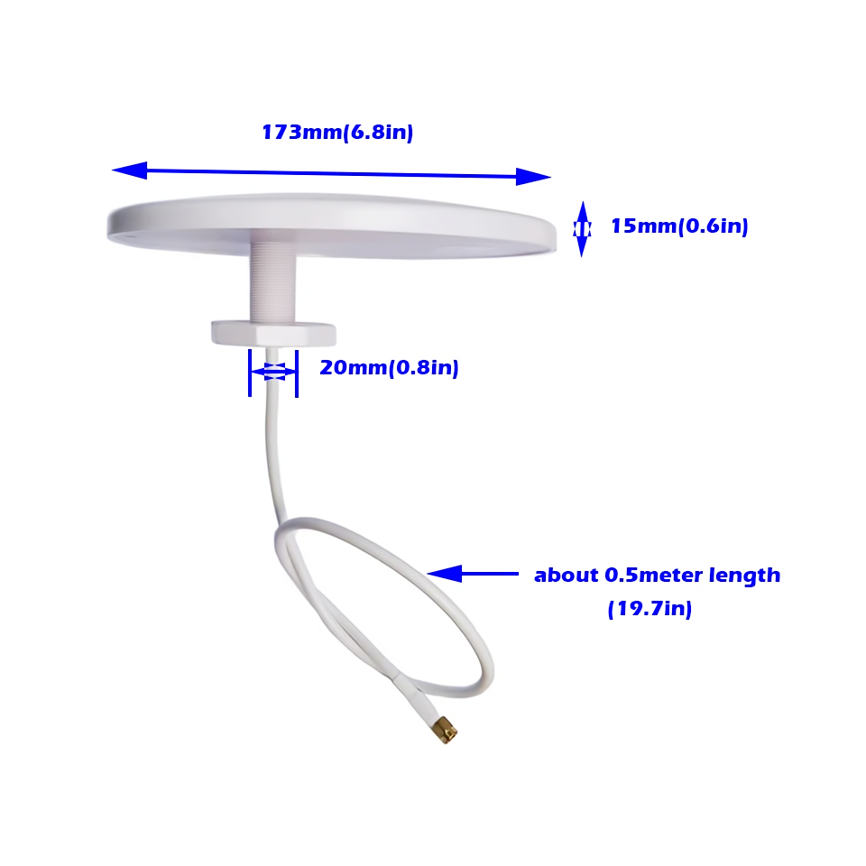 Antenna 5G 4G GSM 600-6000MHz antenna omnidirezionale, amplificatore, amplificatore di segnale wireless cellulare