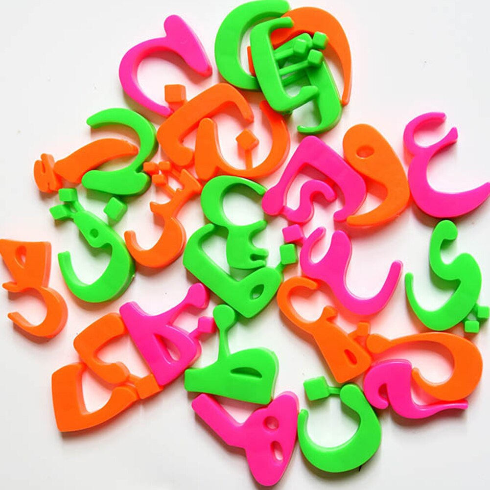 28Pcs/set Multicolor Arabic Alphabet Fridge Magnet Sticker Learning Early Education Kids Toy