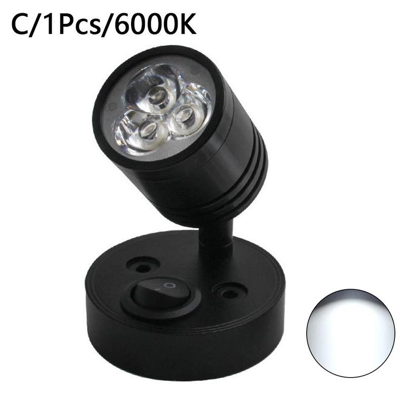 LED Reading Light DC 12V RV Boat LED Light Wall Lamp Camper Van Caravan Boat Interior Spot Light Cabin Bedside Night Light: C