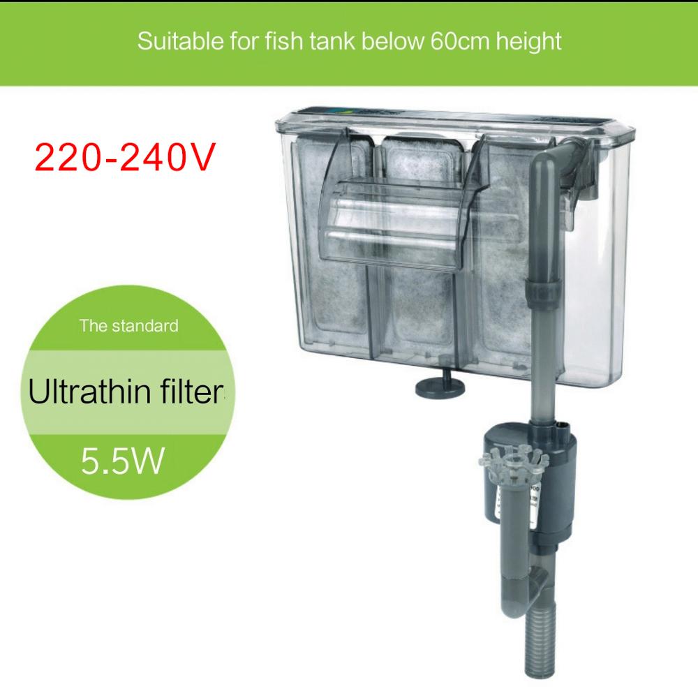 Aquarium Filter Wasserfall Filter Wasser pumpe Externe sauerstoff pumpe filtr ryby Kaskade Filter