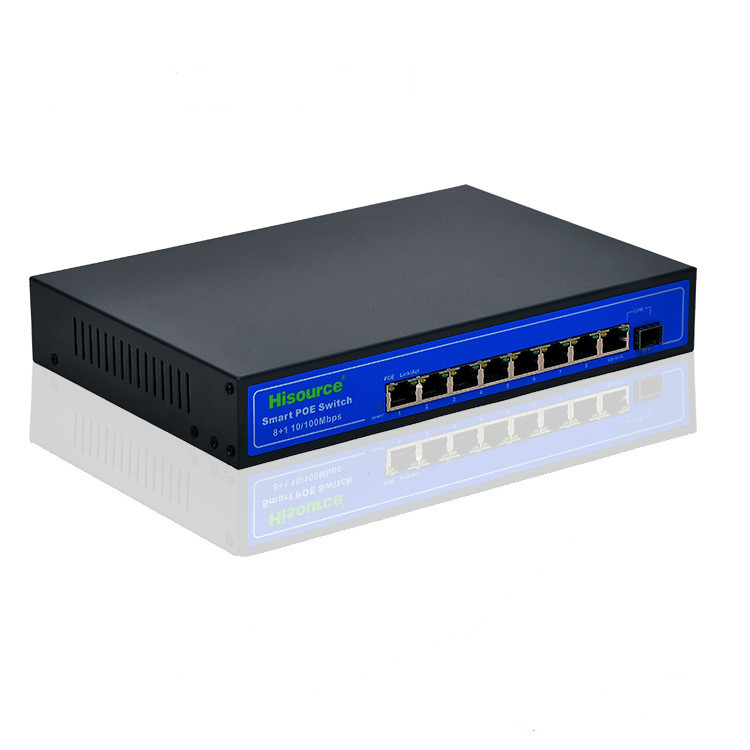 8-Poorts Poe Switch Met Ingebouwde Sfp Optische Poort Poe Power Switch Netwerk Switch Poe