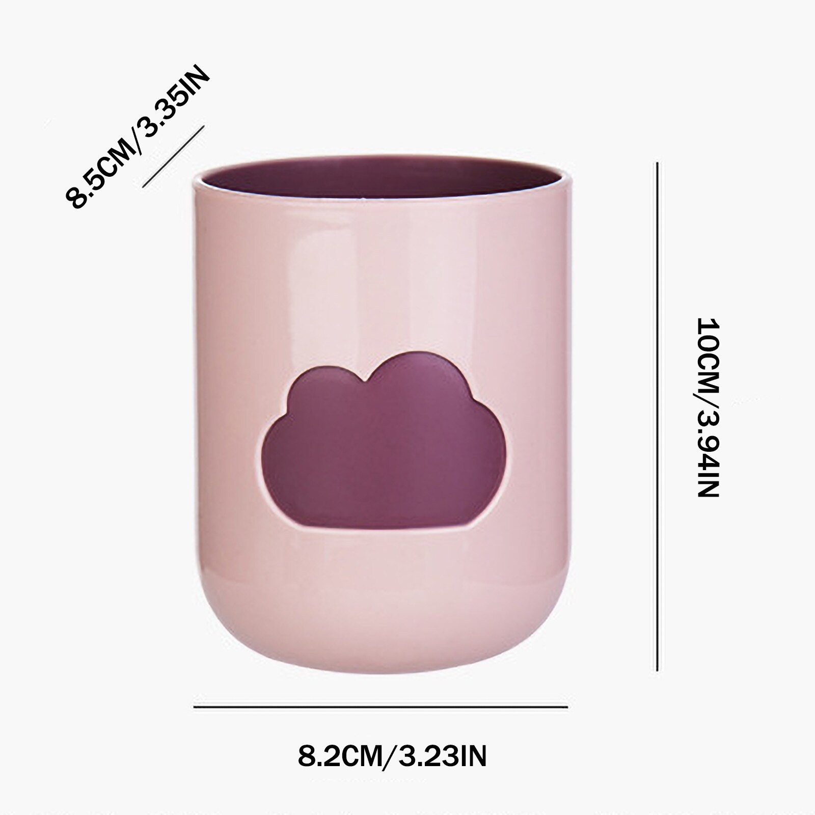 25# Cloud Gargle Cup Lovers Toothbrush Cup Tooth Glass Travel Water Cup Drinking Mugs Plastic Bathroom Cups Washing Mouth Cup
