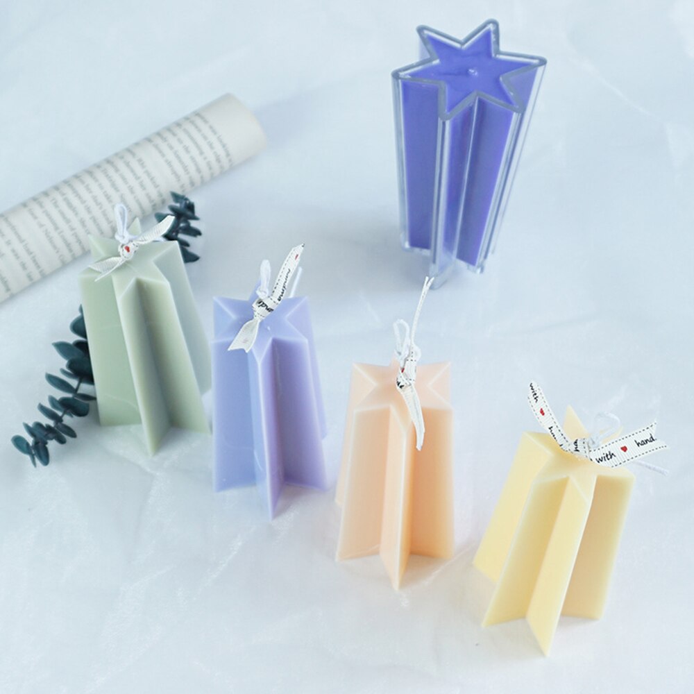 hexagone bougie fondant moule étoile gâteau décoration bougies outils bougie moules bougie à bricoler soi-même forme
