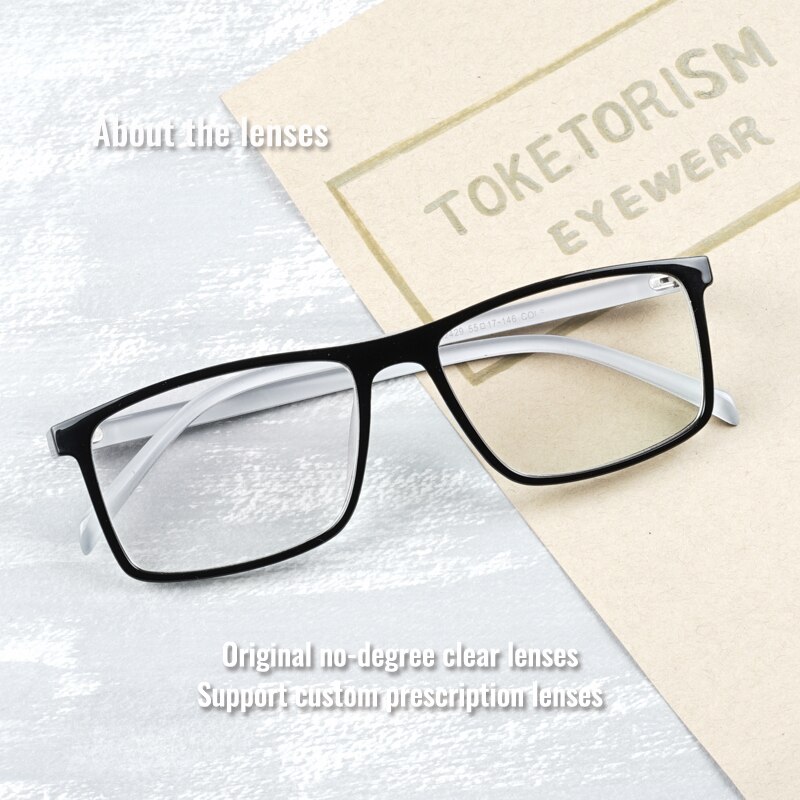Toketorism high rectangle glasses for myopia spectacle frames for women men 9242