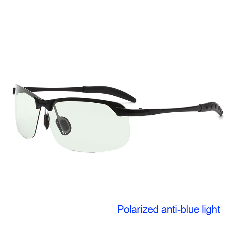 Photochromic Sunglasses Men/Women Polarized Driving Glasses Change Color Anti-Glare Day Night Vision Driving Fishing Sun Glasses: Yellow / black