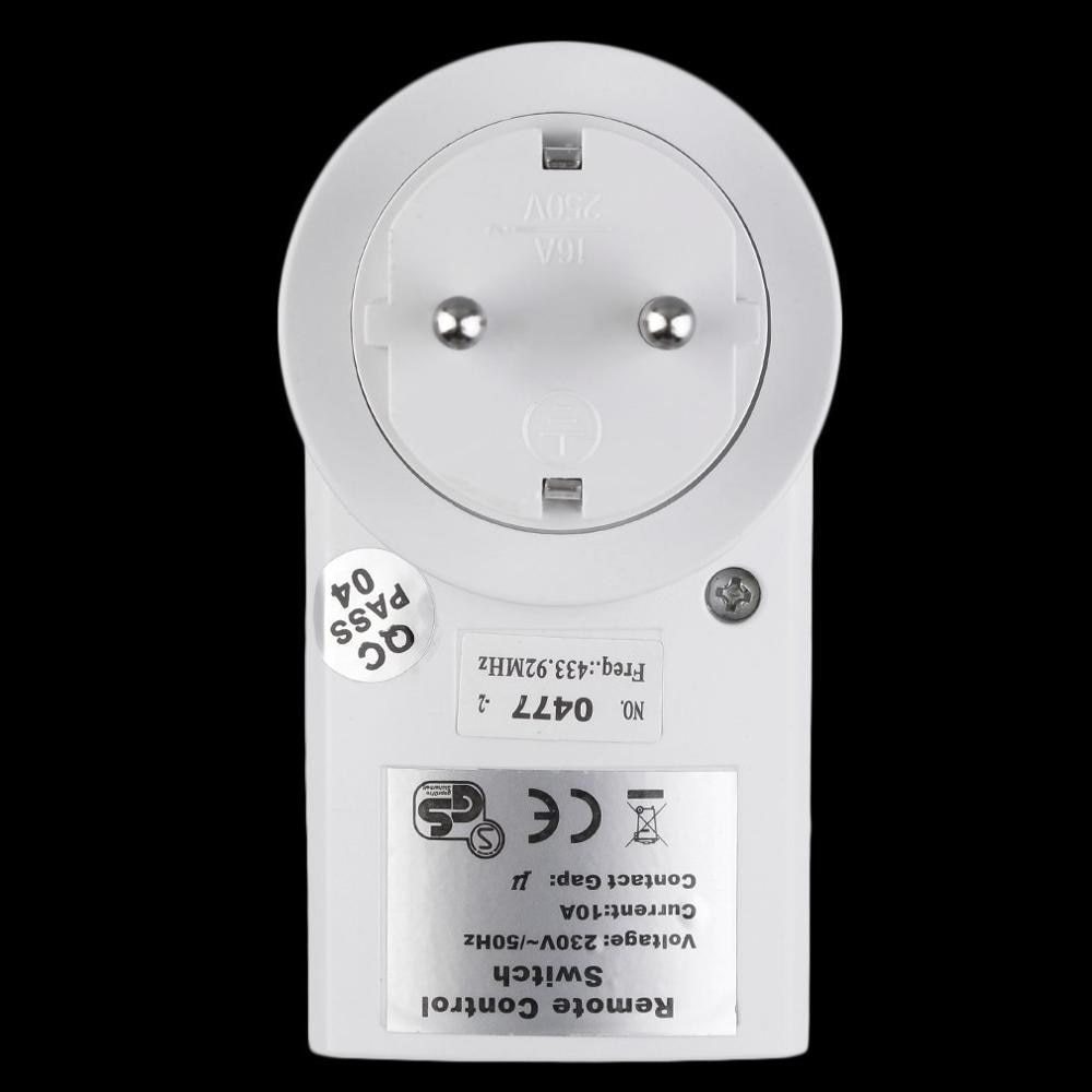 Wireless Remote Control Home House Power Outlet Light Switch Socket 1 Remote EU Connector Plug BH9938-1 DC 12V