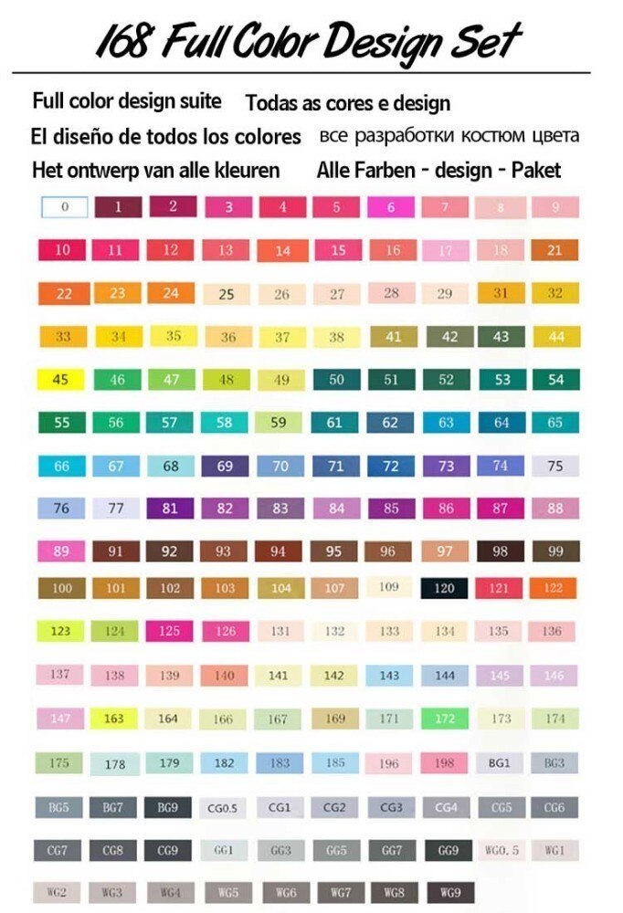 TOUCHNEW-marqueurs à alcool à double tête pour dessiner, 30/40/60/80/168 couleurs, marqueurs artistiques pour dessin Manga