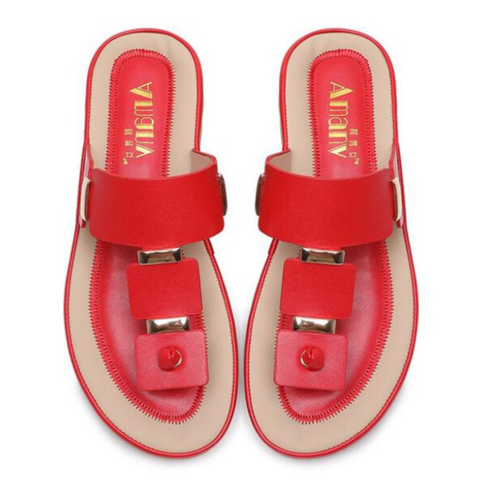 Kvinner tøfler flip flops sommer strand sko kiler slides jenter flate sandaler bohemiske fritidssandaler og tøfler  hy155