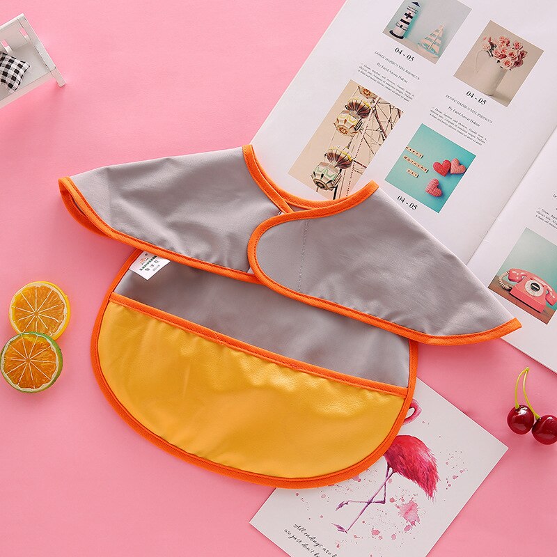 Kinderen Bib Rijst Zak Tpu Waterdichte Baby Rijst Kleding Schilderen Kleren Speeksel Gown