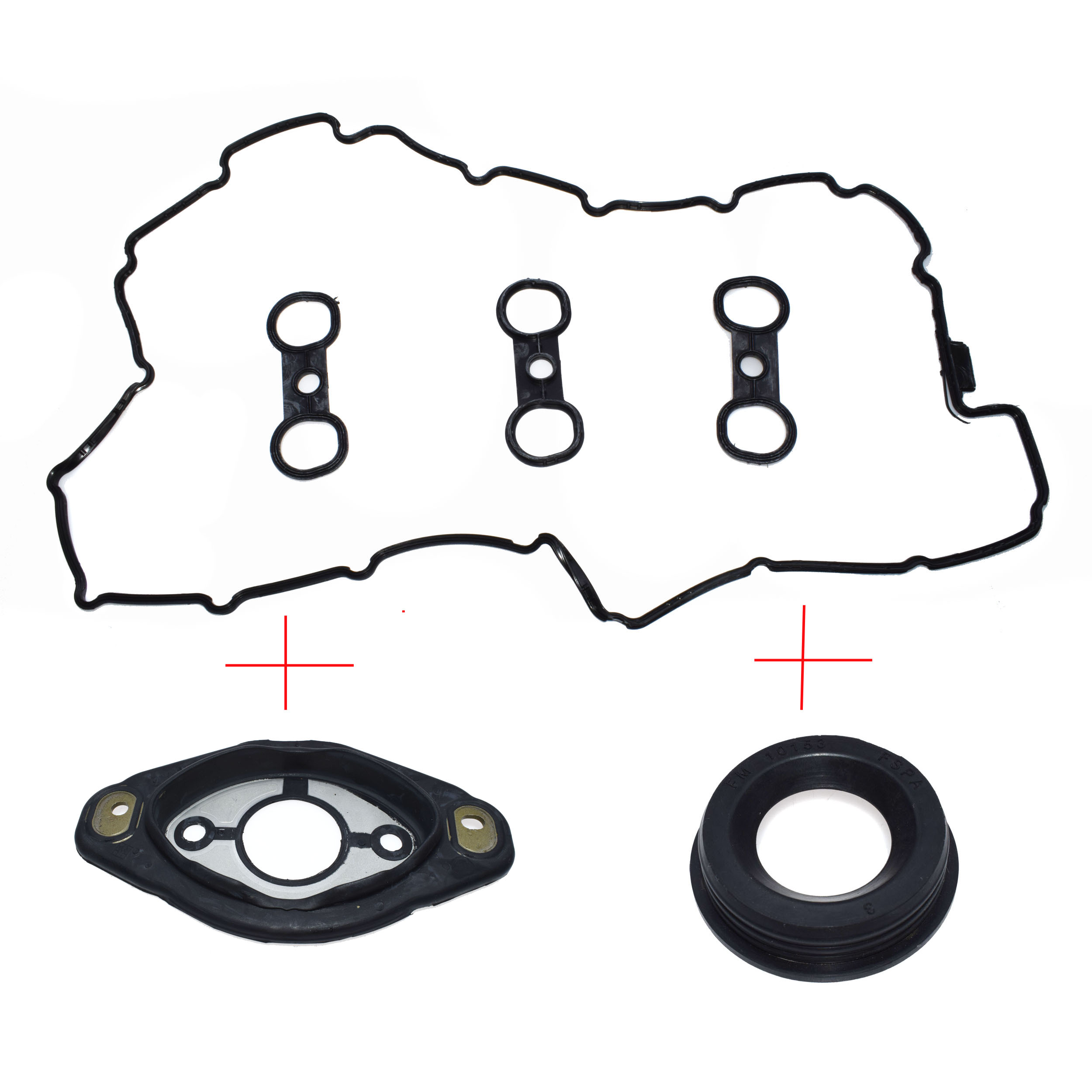 SMILING WAY# Valve Cover Gasket &amp; Spark Plug Tube Seal For BMW N52 128i 328i 328xi 528i X3 X5 Z4 323i E60 E82 E83 E88 E89 E90: set 3