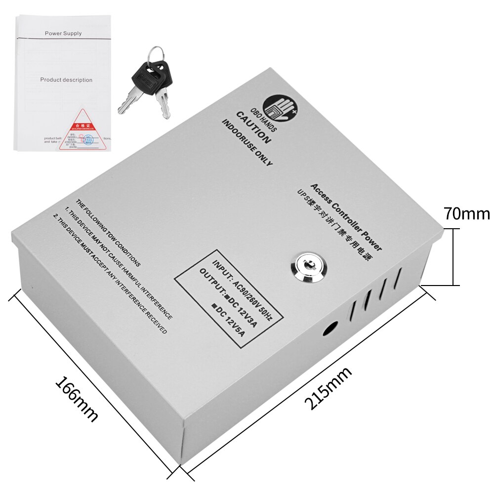 12V 5A Access Control System UPS Power Box for All Kinds of Access Control Electric Door Lock-DYX5A