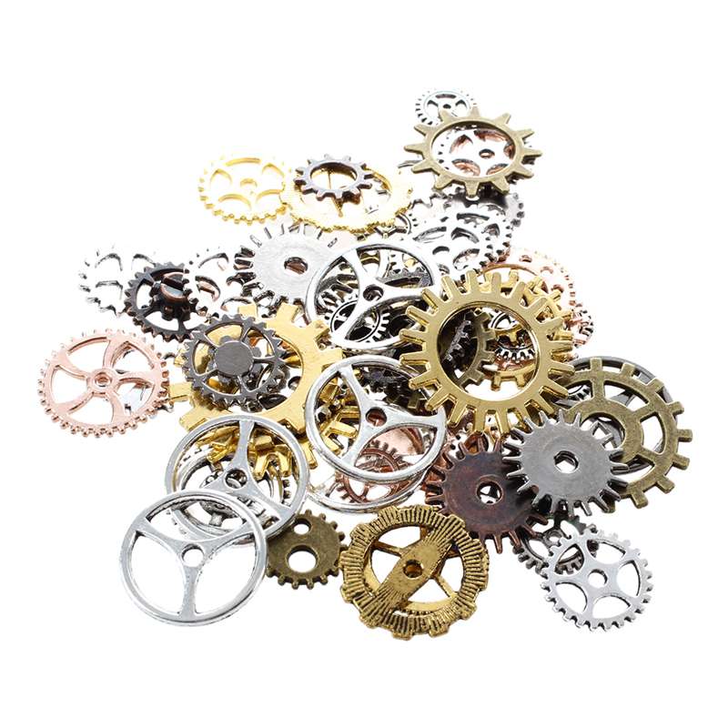 Piezas de reparación de reloj Steampunk DIY joyería de engranaje manualidades arte ruedas dentadas