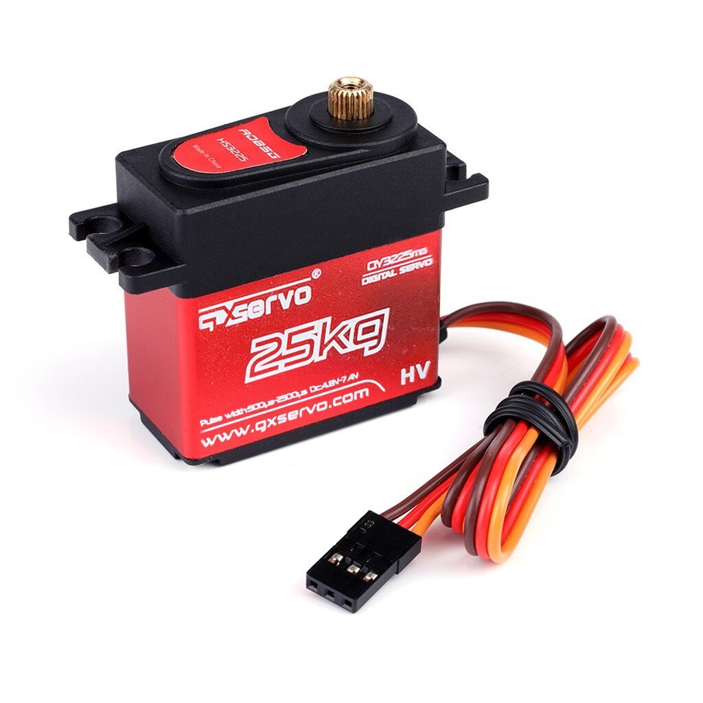 HS3225 180 Degree Digital RC Servo 25KG Torque Waterproof Metal RC Servo Motor Torque Digital Coreless Servo Aluminium Metal