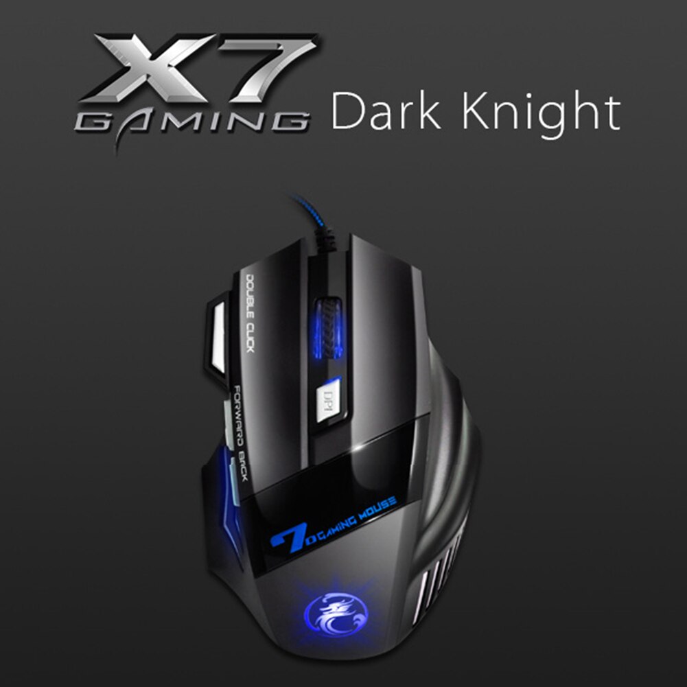 iMICE X7 Gaming Mouse 7 Button LED 5500 DPI USB Wired Computer Mouse Gamer Mice Silent mouse With Backlight For Laptop Computer