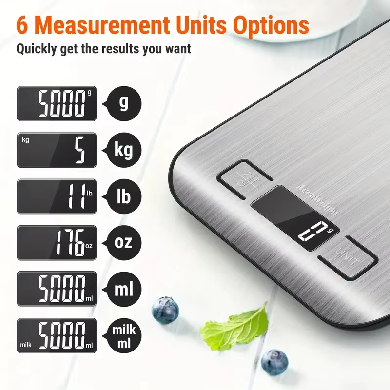 Báscula Digital de cocina Xiaomi de 5/10KG, báscula medidora de cocina portátil de acero inoxidable, báscula Digital LED para joyería y hornear