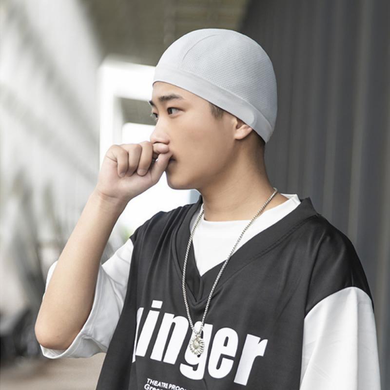 Cooling Skull Cap Breathable Sweat Wicking Cycling Running Cap Ice Fabric Anti-UV Bicycle Head Scarf Helmet Liner Fishing Hat