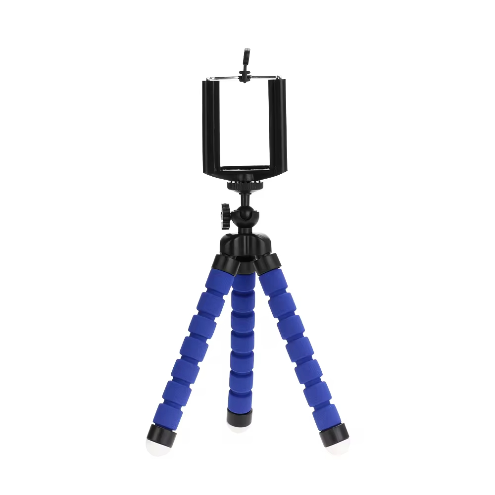 Statief statief voor telefoon mobiele camera houder clip smartphone monopod tripe stand octopus mini statief stativ voor telefoon: Kristal
