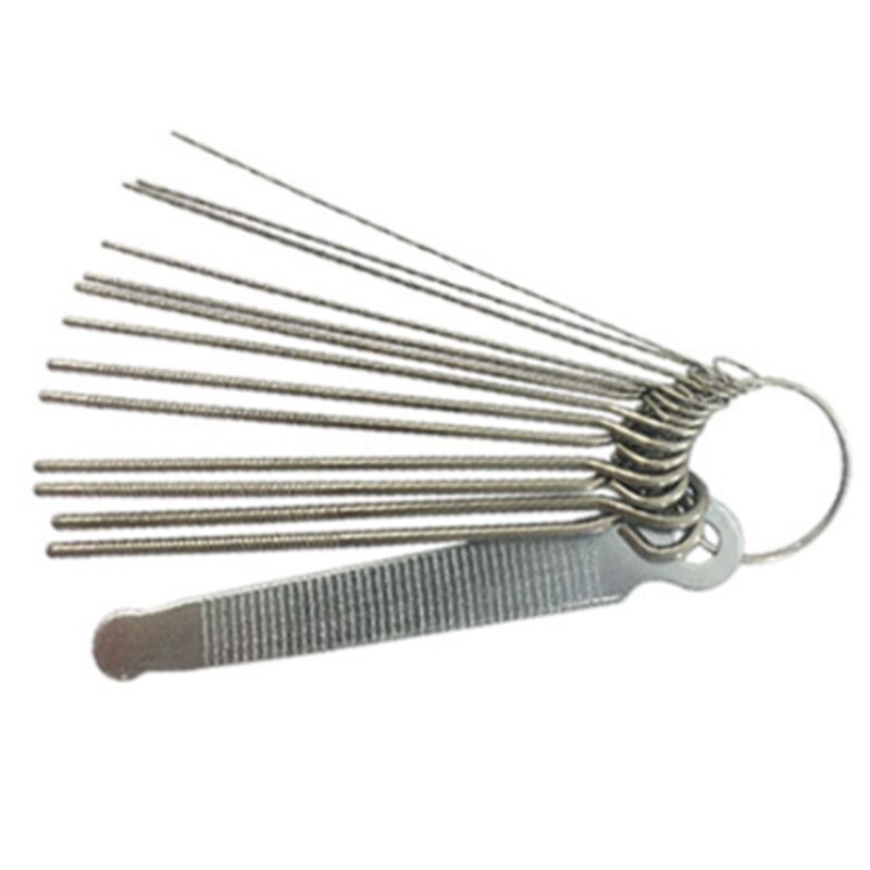 Draagbare Gitaar Reparatie Tools Slot Moer Bestand Diy Repair Tools Zilver Accessoire Gitaar Roestvrij Staal Zag Staven