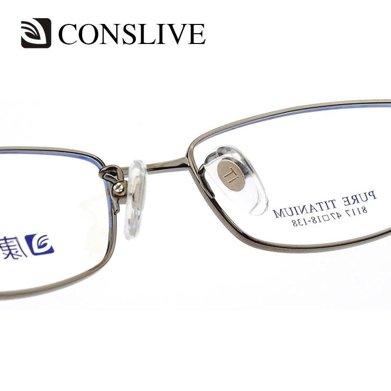 Men Optical Glasses Frames Small Titanium Eyeglasses Severe Myopic Astigmastism Titanium Glass Spectacle Frame for Man T8117