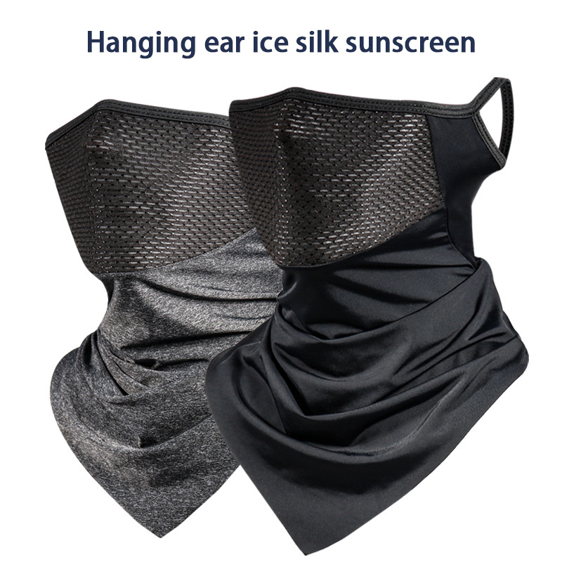 Män vandring cykla helmask bandana andningsbar cykelmask sporthalsduk sommar balaclava cykelsport halvansiktsmask