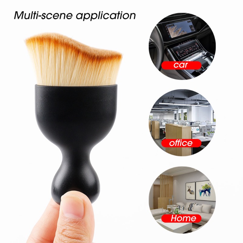 Brosses pour Livres d'Nikde Voiture, Outil de Nettoyage de Console Centrale, Brosse Douce avec Coque, Anti-Poussière pour Crevasse