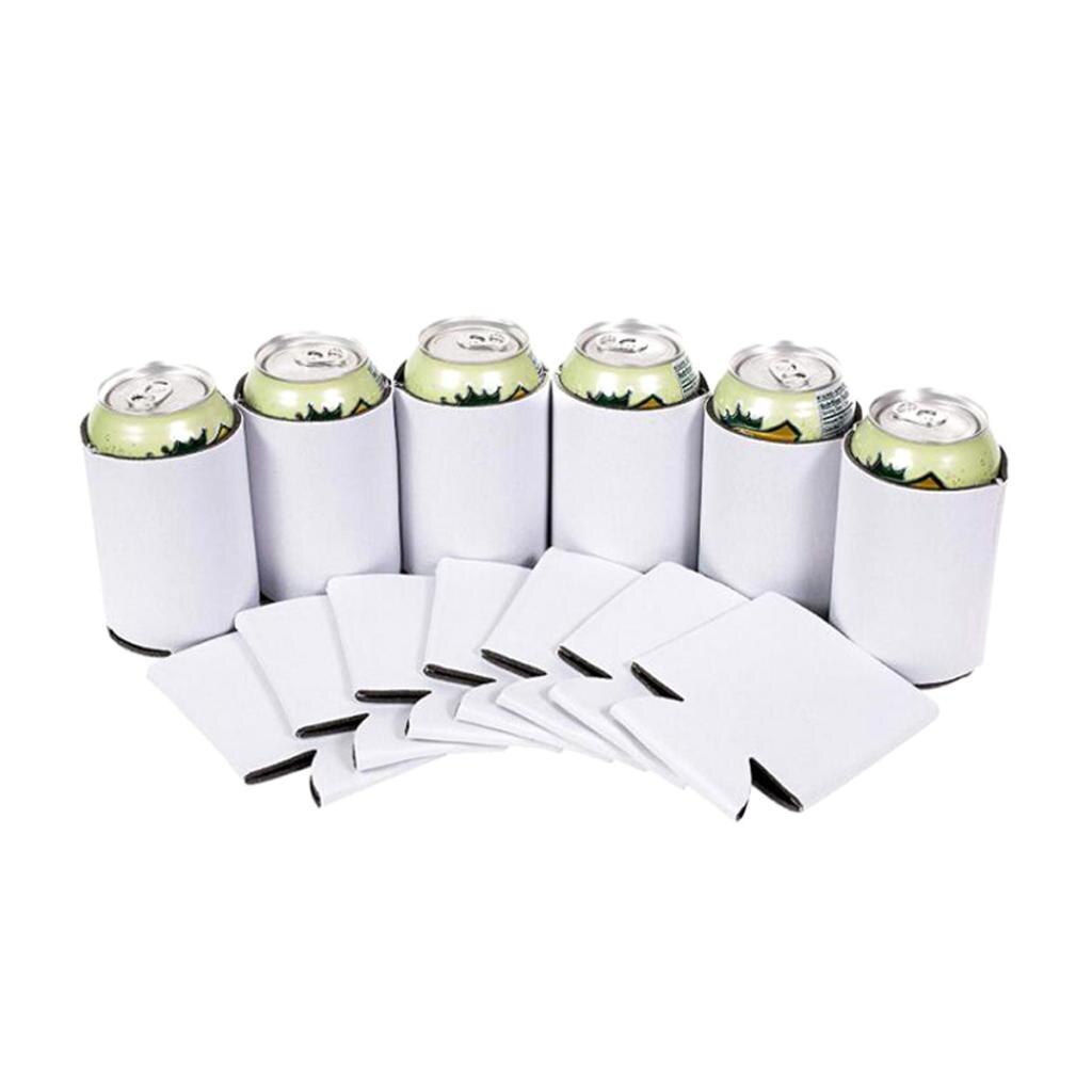 10 neopren øl dåse køler ærme kold drikke flaske holder isolator wrap cover