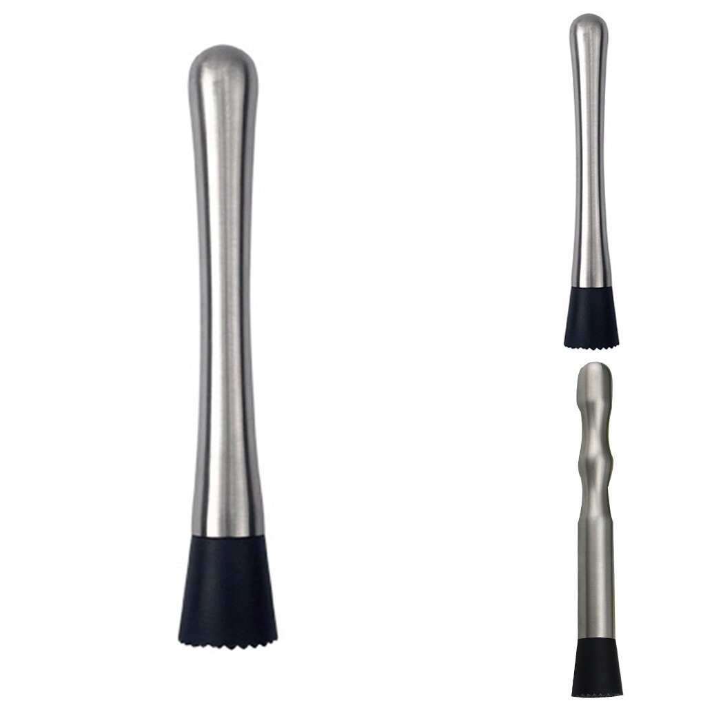 Mint Muddler Stainless Steel Swizzle Stick Ice Crusher Bar Broken Ice-lolly Lemon Hammer Club Supplies