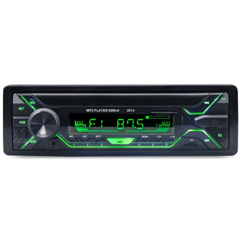 Auto Stereo Radio,Mp3 Audio Speler Single Din,Bluetooth Audio En Hand-Free Bellen, ingebouwde Microfoon Usb-poort Aux-In