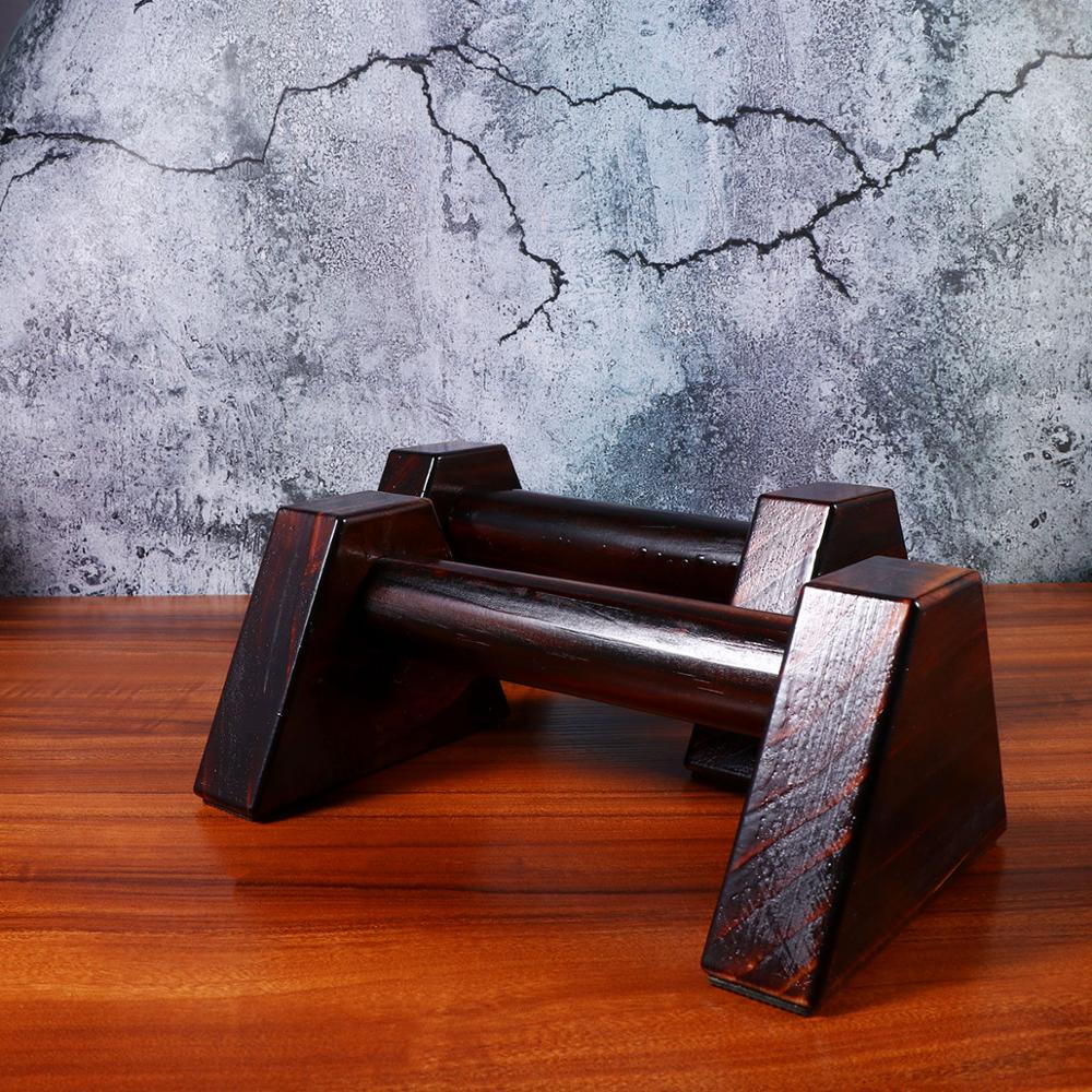 2 stk træ calisthenics håndstand gym træning parallel bar 1 par fitness sport push up stativer dobbelt stangbeslag