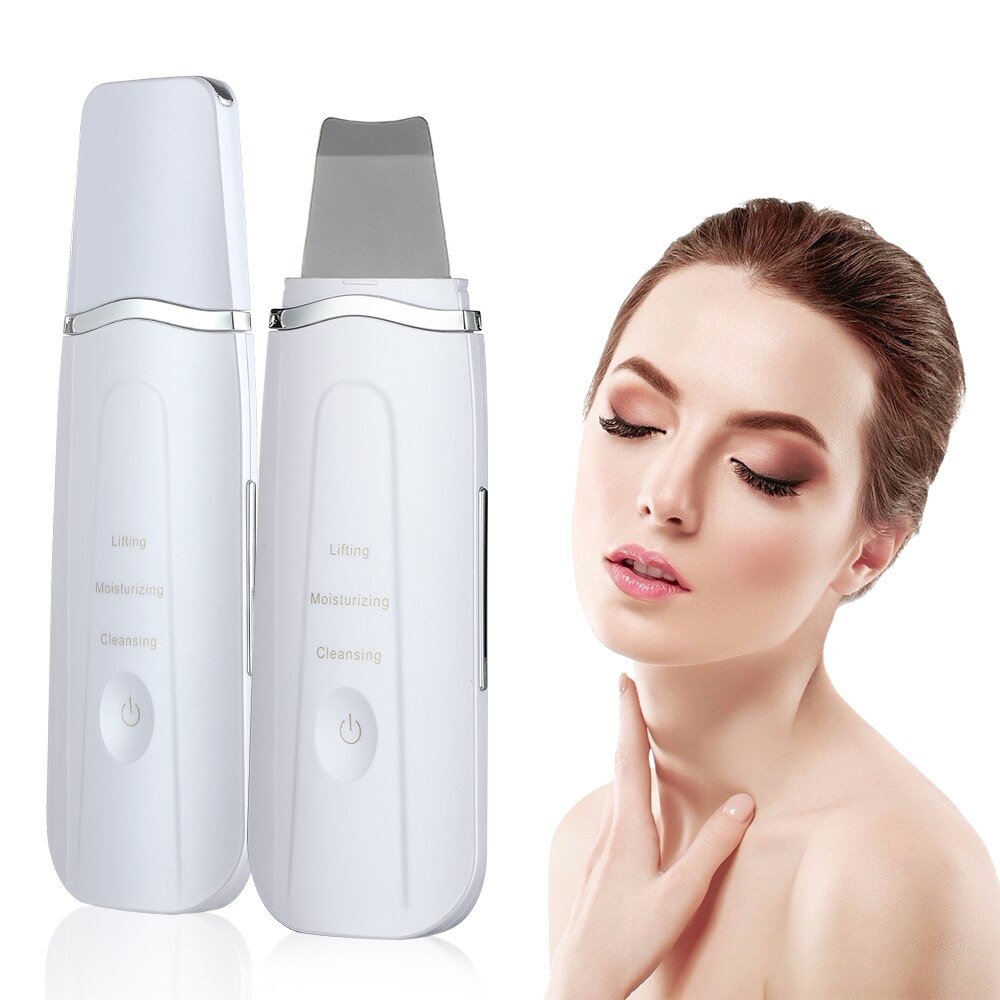 Hud ultraljud skrubber ansiktslyft massage maskin ansikts porrenare kavitation peeling blackhead borttagning hud enhet verktyg