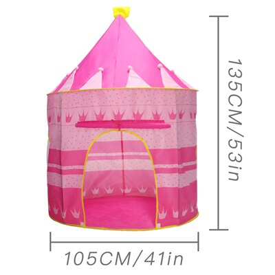 Kids Toy Play Tent House Cartoon Chicken Hang Flag Baby Tent House Princess Castle Children boy girl play Tent: K