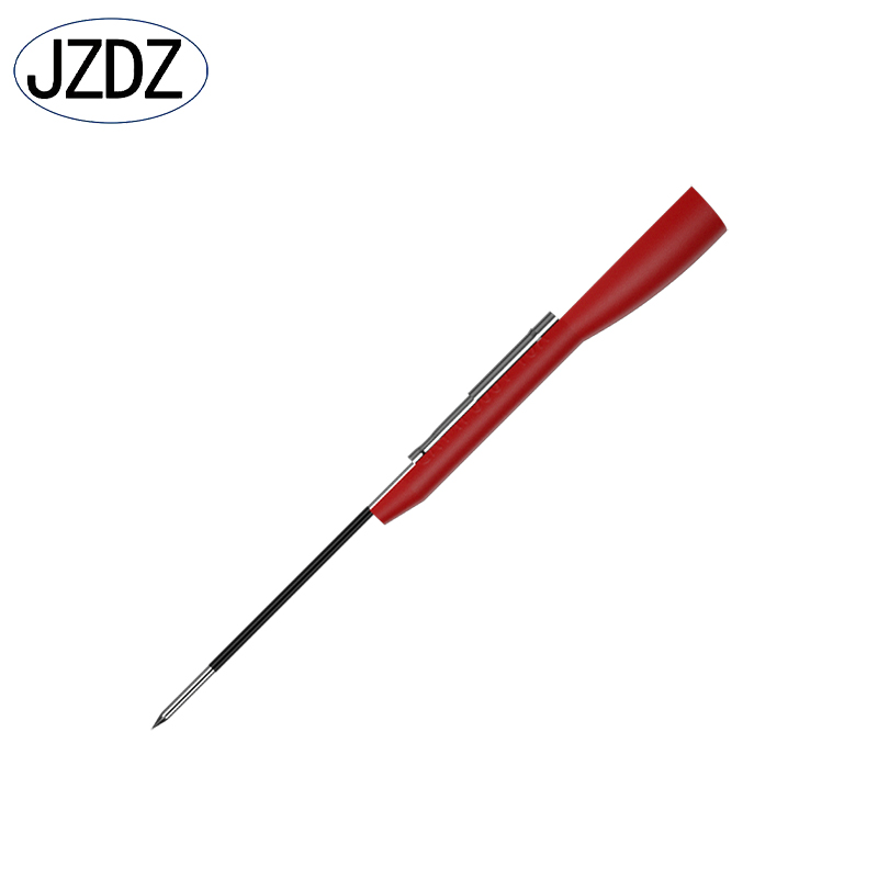 Jzdz 10 stk 1mm testprobe isolering multimeter nål rustfri teststift til 2mm testledninger j .30038