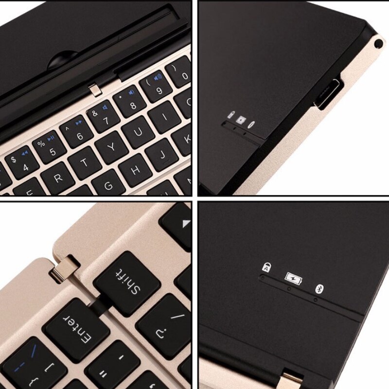 Składana klawiatura Bluetooth przenośna składana klawiatura bezprzewodowa dla Windows, Android, IOS,Laptop wiele kolorów do wyboru