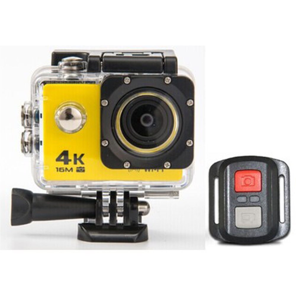 Camera Type Motion Camera 4K Waterdichte Camera 2.4G Afstandsbediening WiFi Onderwater Camera: yellow