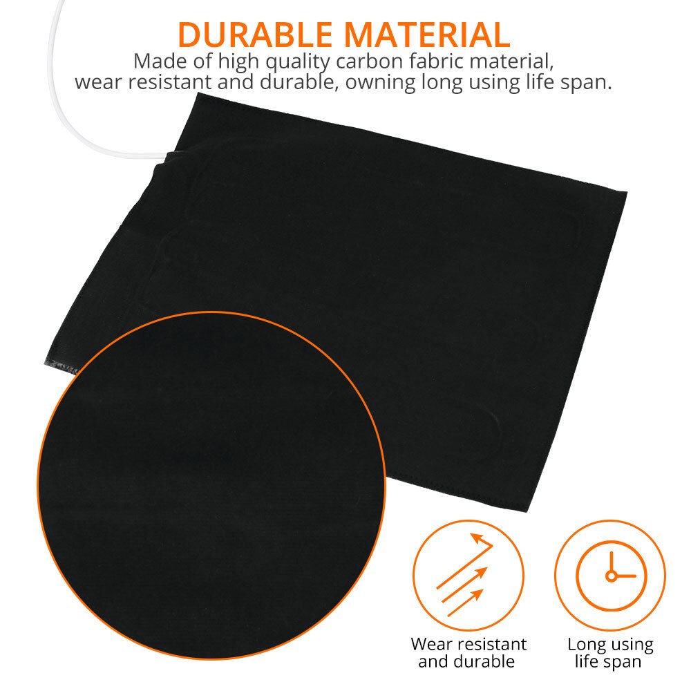 1PCS 5V Carbon Fiber Heating Pad Hand Warmer USB Heating MatFilm Electric Winter Infrared Fever Heat Mat For Pain Relief